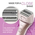 thumbnail image 4 of Panasonic ES-WWL8A 4-Blade Electric Shaver for Women with Bikini Trimmer and Wet/Dry Function, 4 of 13