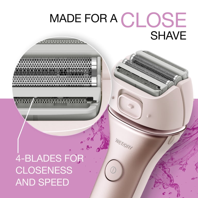 Panasonic 4-Blade Wet/Dry Electric Razor for Women with Bikini