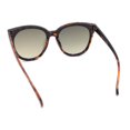 thumbnail image 4 of Womens Color Mirror Inset Lens Oversized Cat Eye Horn Rim Retro Sunglasses Tortoise - Purple Mirror, 4 of 4