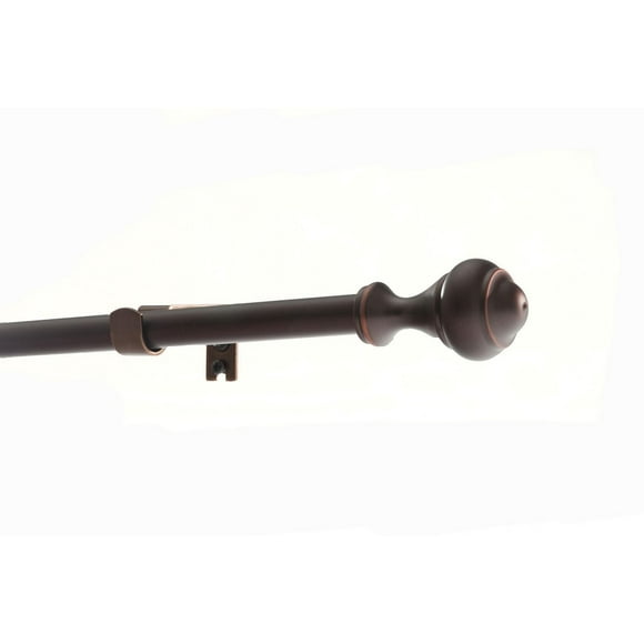 Levolor Curtain Rod in Oil Rubbed Bronze with Ball Finial