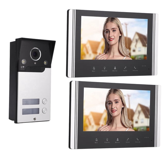 De intercomunicia con timbre con vídeo tft lcd de 7 Pulgadas, Gran Angular de 120, Visón Nocturna, Compatible Con Instantánas/Grabación, Función de