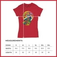 thumbnail image 5 of Tee Hunt Howling Wolf and Moon T-Shirt Dean Russo Colorful Wild Life Women's T-Shirt Tee, Red, Large, 5 of 5