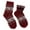 Red, variant on Warm Wool Blend Crew Socks Winter Outdoor Christmas Ankle Socks Hosiery Gift Dark Blue