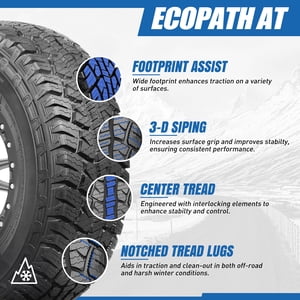 Travelstar ECOPATH AT 31X10.50R15LT 6 Ply 109R All Terrain SUV Light Truck 31/10.50/15 All Season Tires (Tire Only) Sansujyuku sansujyuku.com