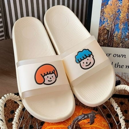 

HOLEX Kawaii Slippers for Women men Non Slip Thick Sole Slides House Slippers for Teen Girls Boy Cute Summer Sandals