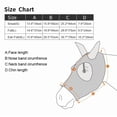 thumbnail image 5 of Máscara antimoscas para caballo Liekkas XL rosa con protección UV, 5 of 5