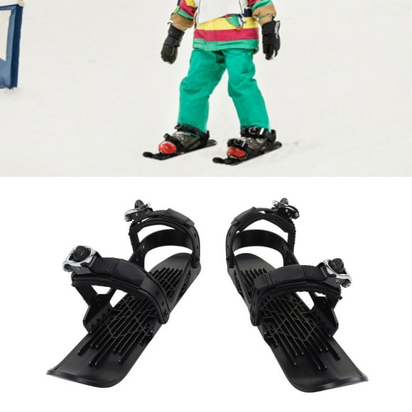 Mini Patines De Esquí, Patines De Hielo Cortos Portátiles, Tablas De Esquí Ajustables, Patines De Esquí Cortos Para Niños, Se Fijan A Botas De Esquí Para Pendientes De