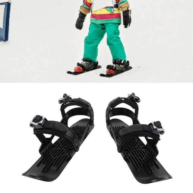 Mini Ski Skates,Mini Ski Shoes,Adjusable Skiboards Attach to Skis Boots For Downhill Slopes Winter Sports For Children