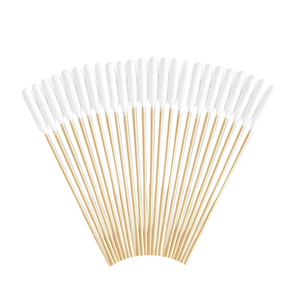 6 Inch Long Cotton Swabs with Bamboo Handle,Medium Cotton Swabs for Personal Care and Pet Cleaning (200pcs)