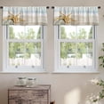 thumbnail image 2 of LALILO Kitchen Curtain Valance Starfish Beach Beach Relax Sand Rod Pocket Window Curtain 52"x 18" Set of 2, 2 of 7