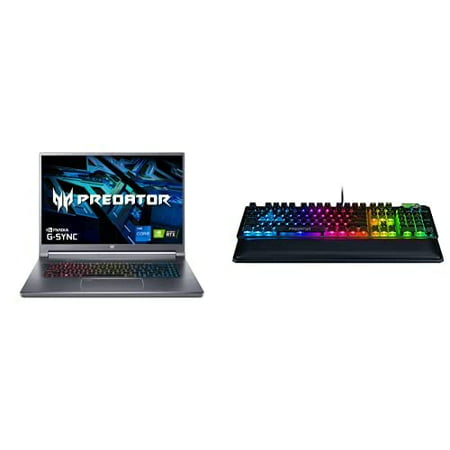 Acer Predator Triton 500 SE PT516-52s-73YD Laptop, Intel i7-12700H, GeForce RTX 3070 Ti, 16" WQXGA 240Hz Display, 16GB LPDDR5, 1TB Gen 4x4 SSD, Wi-Fi 6E with Acer Predator Aethon 700 Gaming Keyboard