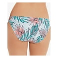 thumbnail image 2 of SALT + COVE Women's White Tropical Print Stretch LIned Moderate Coverage Calm Palm Hipster Swimsuit Bottom S, 2 of 4