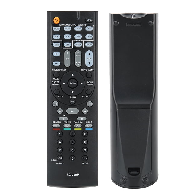 Mando a Distancia ABS para Onkyo Altavoz Multifuncional de 10 m Controlador de Amplificador de Altavoz para Onkyo RC-799M ANGGREK
