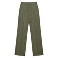 thumbnail image 4 of Dress Pants Women High Waisted Wide Straight Leg Loose Business Casual Office Work Pants Slacks for Women, 4 of 5