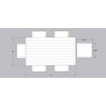 thumbnail image 2 of Belvedere 7-Piece Brushed Aluminum Outdoor Patio Furniture Dining Table Set w/ Dining Table and Six Chairs, 2 of 7