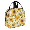thumbnail image 2 of Salouo Beautiful Countryside Sunflower for Unisex Lunch Bag Leakproof Lunch Tote Large Capacity Reusable Insulated Lunch Box Cooler Lunch Container for Work/Office/Picnic/Travel-Black, 2 of 8