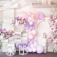 thumbnail image 3 of Purple Balloons 110 Pcs Pastel Purple Balloon Garland Kit Different Sizes 5 10 12 18 Inch Light Purple Balloons for Baby Shower Wedding Party Decorations, 3 of 18