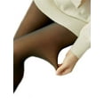 thumbnail image 2 of Women Fleece Winter Leggings Slim Legs Fake Translucent Warm, 2 of 3