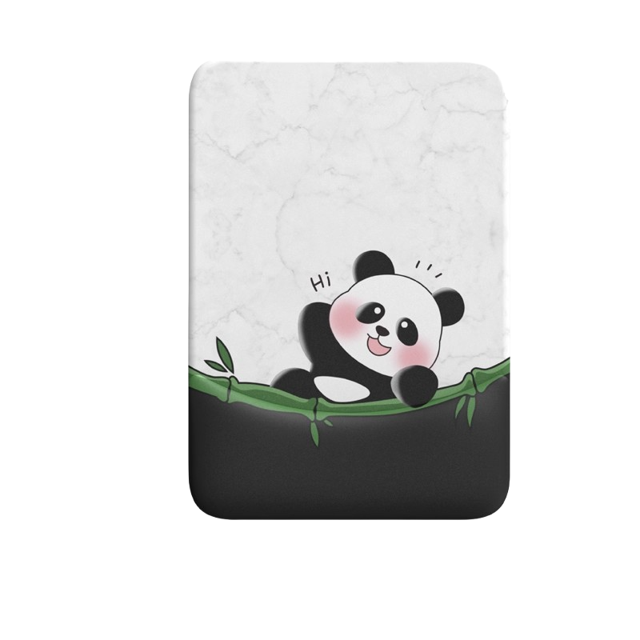 Alfombrilla de ratón con reposamuñecas, bonito diseño de panda, de silicona, para manos