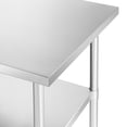 thumbnail image 3 of KUTLER Stainless Steel Table with Wheels for Prep and Work 24 x 72 Inches, NSF Heavy Duty Commercial Kitchen Table for Restaurant, 3 of 7
