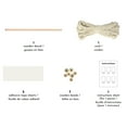 thumbnail image 3 of UNIQUE CREATIV CRAFT Macramé Wall Décor Kit - Leaves, 1 pc, Age 8+, Beginner, 33 × 44 cm (17.3 in), 3 of 4