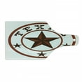 thumbnail image 1 of Texas Star Cutting Board, Round with Lone Star Earth Toned Monochromatic Illustration, Decorative Tempered Glass Cutting and Serving Board, Wine Bottle Shape, Dark Brown and Brown, by Ambesonne, 1 of 1