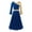 Royal Blue, variant on MSemis Kids Girls Gold Color Block Praise Dance Dress Long Sleeve Liturgical Worship Costume Church Robe Purple 8