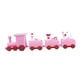 thumbnail image 2 of Adorno para tarta de tren navideño en miniatura, decoración pequeña, regalos, tren de Navidad, tren de escritorio Rosa, 2 of 9