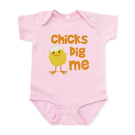 

CafePress - Chicks Dig Me Infant Bodysuit - Baby Light Bodysuit Size Newborn - 24 Months