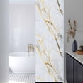 thumbnail image 3 of Marble White Gold Window Privacy Film, Modern Marbles Geometric Static Cling UV Sun Blocking Heat Control Window Tint Day and Night, Non-Adhesive Reusable One Way Windows Privacy Cover 17.7''x78.7'', 3 of 7