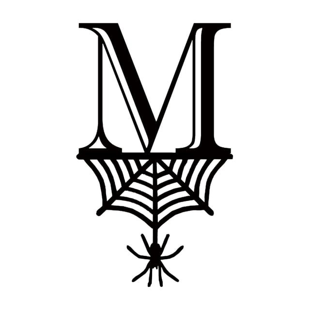 Xihbxyly Etiqueta Colgante Decorativa de Halloween con 26 Letras, Colgante de Araña Personalizado, Símbolos Clásicos de Halloween, Diseño de Cuerda Negra para Colgar, Uso En Interiores y Exteriores,