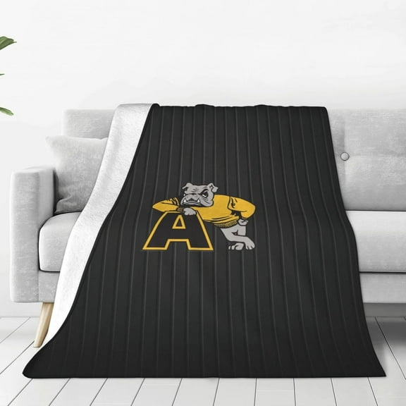 Adrian College Logo Fleece Blanket, Very Soft Microfiber Flannel Blanket for Couch Warm and Cozy for All Seasons, Star Background