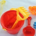 thumbnail image 1 of Juego de cubo y pala, color aleatorio, 7 piezas/juego, juguete de playa de arena para niños, juguetes de arena de playa, rendimiento probado, 1 of 7