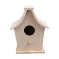 thumbnail image 1 of Casa para pájaros, decoración de jardín, regalo para amantes de las aves, madera, fácil de usar, refugio multifuncional, caja nido para patio, ,, 1 of 8