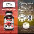 thumbnail image 4 of Kaya Naturals Collagen Gummy for Men & Women, 120 Count, 1000mg of Hydrolyzed Collagen, Vitamin C, Selenium & Biotin, Collagen/Strawberry Flavor (120 Gummies), 4 of 8
