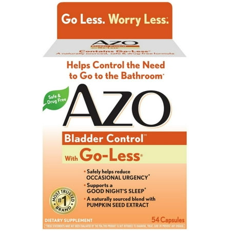2 Pack - AZO Bladder Control with Go-Less Capsules 54