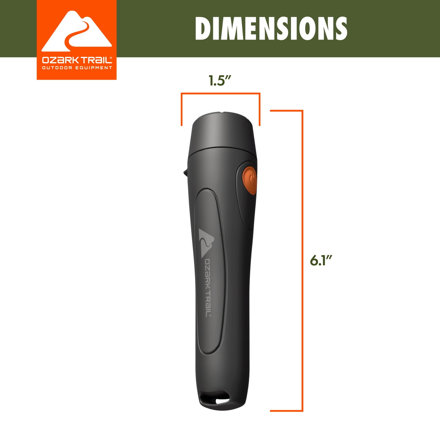 Ozark Trail 125 Lumens All-Purpose Durable LED Flashlight