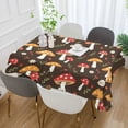 thumbnail image 2 of Yayeee Tablecloths 54" x 54" Rectangle Wrinkle Resistant Party Table Cover, Brown Mushroom Pattern, 2 of 8