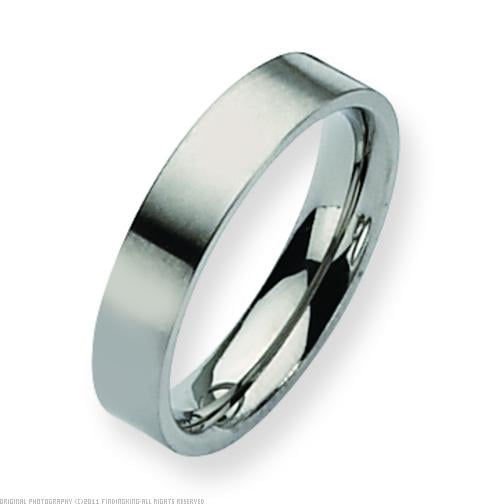 Titanium 5mm Brushed Mens Wedding Ring Band Sz 12.5