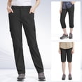 thumbnail image 5 of POENTAB Hiking Pants for Women Convertible Zip Off Quick Dry Pants for Cargo, Camping, Travel, Outdoor, Fishing, Safari Black, 5 of 7
