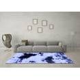 thumbnail image 3 of Ahgly Company Indoor Rectangle Abstract Blue Modern Area Rugs, 5' x 7', 3 of 4