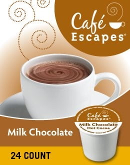 Caf? Escapes, Milk Chocolate Hot Cocoa K-cups, 24 Count by Green Mountain