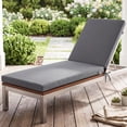 thumbnail image 5 of YEERSWAG Outdoor Chaise Lounge Cushion, 80" x 26" x 3" Waterproof Patio Lounge Chair Cushion for Outdoor Furniture, Recliner Replacement Cushion With Non-Slip Ties for Poolside, Garden and Deck, Gray, 5 of 9