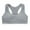 1 Pack-Gray, variant on 1/5 Pack Girls Training Bra Bralette, SILVERCELL Teens Girl Casual Wireless Padded Bra Racerback Vest Sports Bra 8-16 Years
