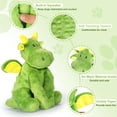 thumbnail image 2 of URRU Dog Toys Squeaky, Interactive Plush Dog Toy with Squeaker and Crinkle Paper, Suitable for Reducing Boredom and Anxiety, Cute Pet Toy for Small and Middle Dogs(Green), 2 of 7