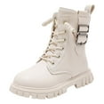 thumbnail image 2 of Lixiuxyad Children Flat Comfortable Soft Soled Boots Fashionable Outdoor Warm Princess Boots Warm Boots Sizes 3.5(Big Kid 11.5-12 Years), 2 of 5