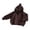 Brown, variant on Baby Girls Open Front Hoodie Cardigan Long Sleeve Casual Oversized Sweatshirt Kids Winter Clothes Thick Chunky Sweater Coats