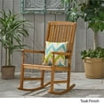 thumbnail image 4 of Noble House Arcadia Outdoor Acacia Wood Rocking Chair Teak, 4 of 4