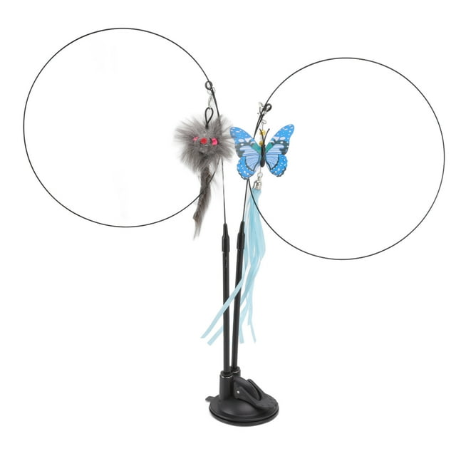 Juguete de varita de plumas de gato de succión,Varita de plumas de gato de succión Juguete de varita de gato divertido Juguete de palo de plumas de gato de succión Diseño de clase mundial Jadeshay A