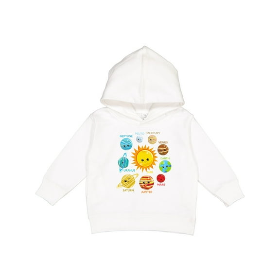 Inktastic Cute Planets, Solar System, Space, Cosmos, Galaxy Toddler Hoodie